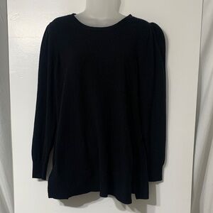 Boston Proper Classic Black Knit Top